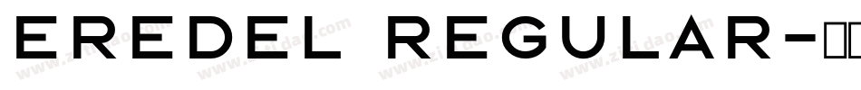 Eredel Regular字体转换